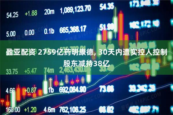 盈亚配资 2759亿药明康德, 30天内遭实控人控制股东减持38亿